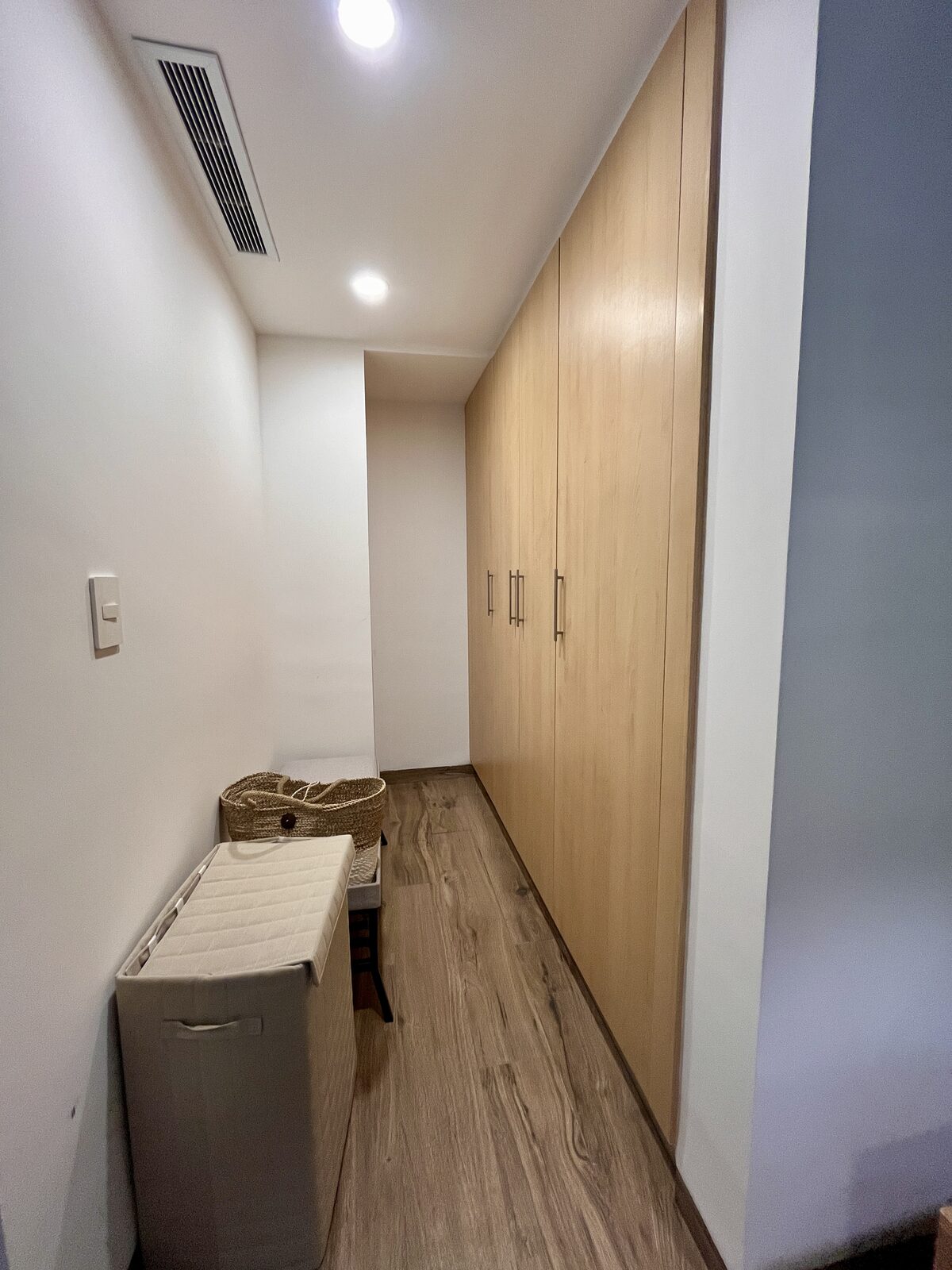 Vestidor y área de lavado